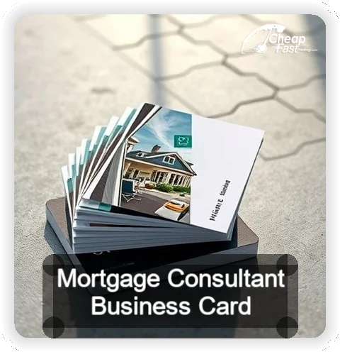 Mortgage Consultant business card design sample