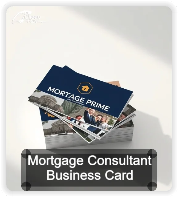 Mortgage Consultant business card design sample