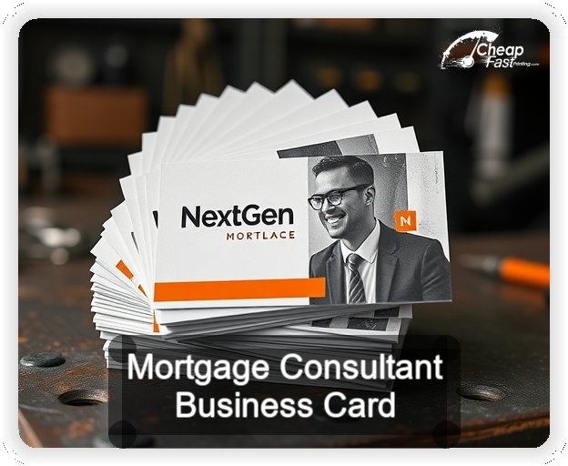 Mortgage Consultant business card design sample