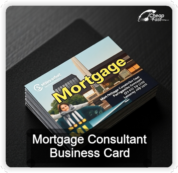Mortgage Consultant business card design sample