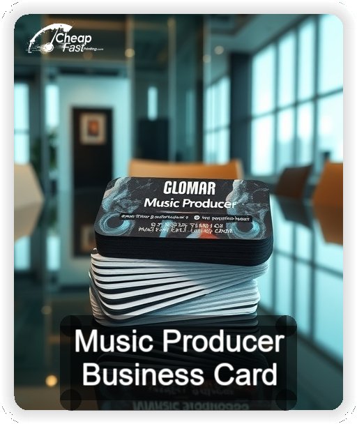 Music Producer business card design sample