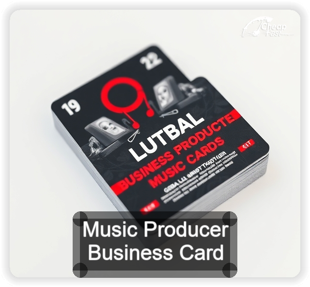 Music Producer business card design sample