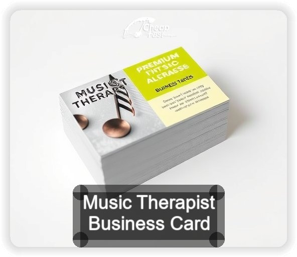 Music Therapist business card design sample