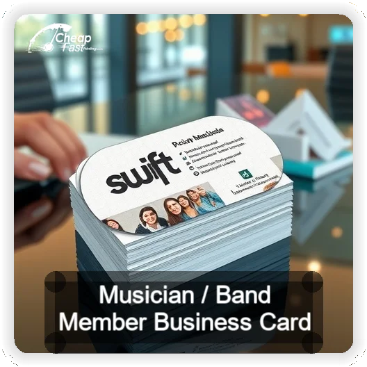 Musician Band Member business card design sample