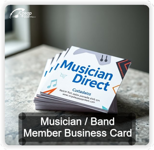 Musician Band Member business card design sample