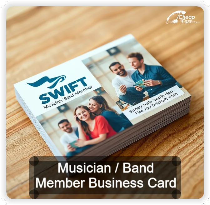 Musician Band Member business card design sample