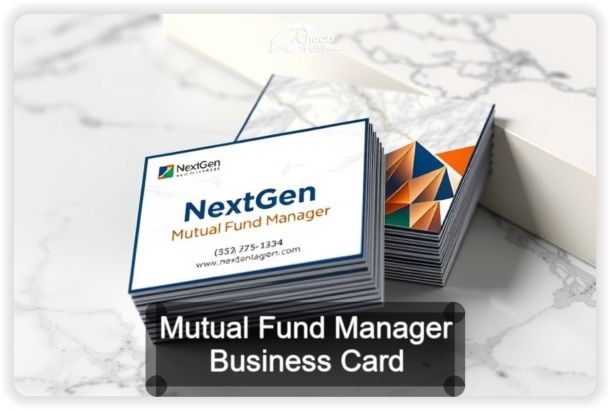Mutual Fund Manager business card design sample