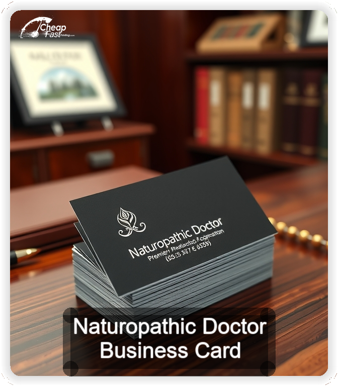 Naturopathic Doctor business card design sample