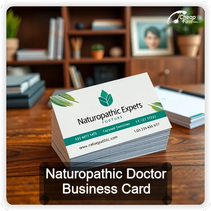 Naturopathic Doctor business card design sample