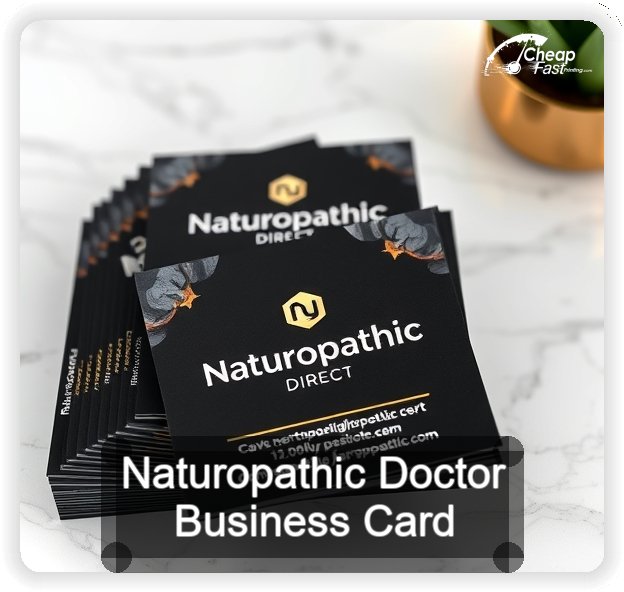 Naturopathic Doctor business card design sample