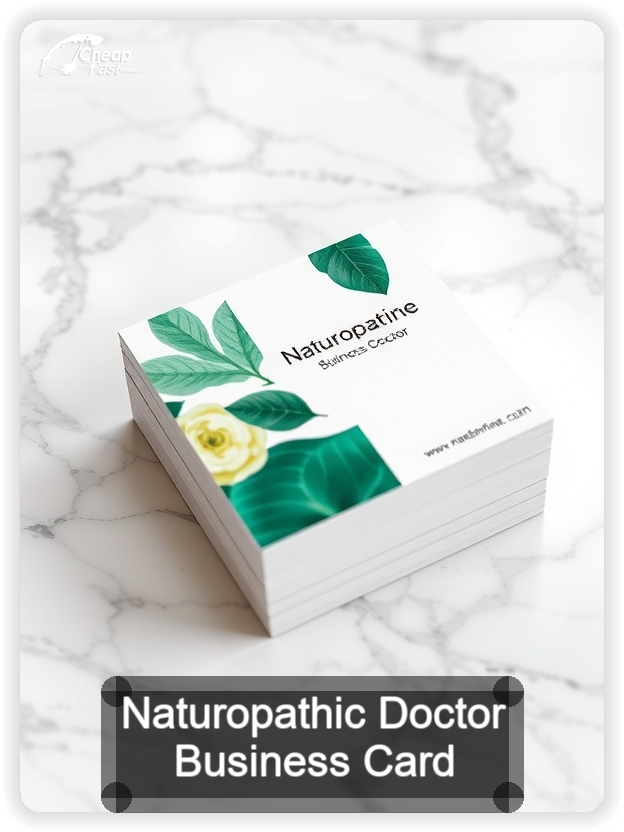 Naturopathic Doctor business card design sample