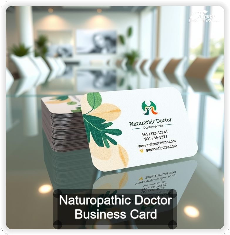 Naturopathic Doctor business card design sample