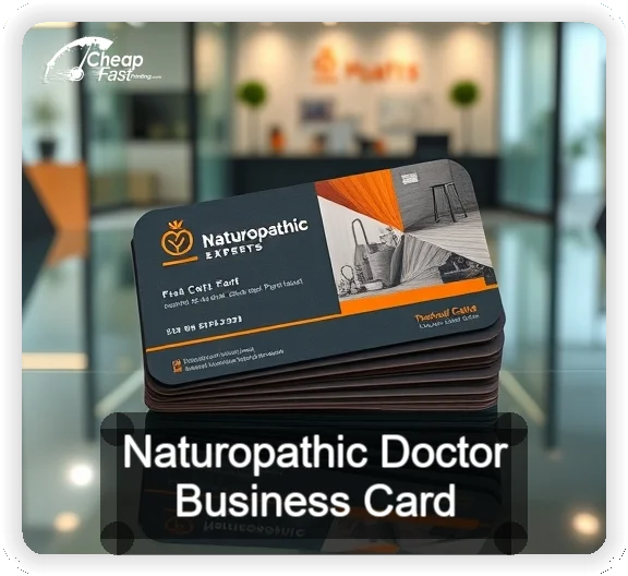 Naturopathic Doctor business card design sample