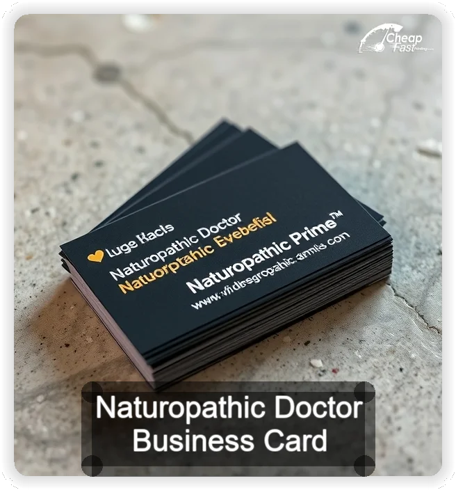 Naturopathic Doctor business card design sample