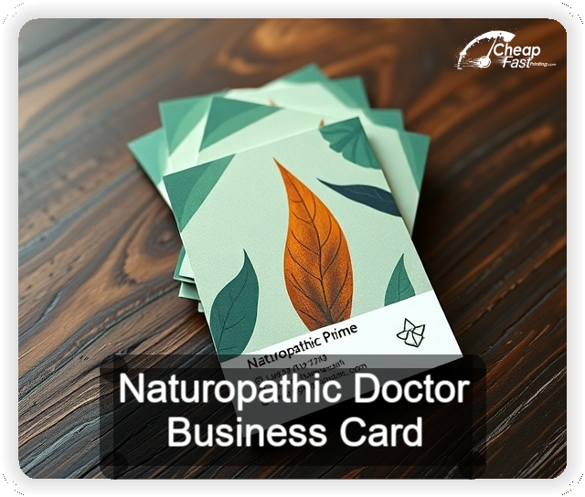Naturopathic Doctor business card design sample
