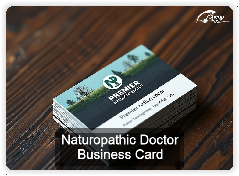 Naturopathic Doctor business card design sample