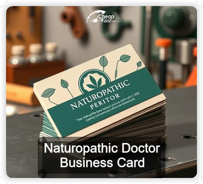 Naturopathic Doctor business card design sample