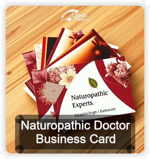 Naturopathic Doctor business card design sample