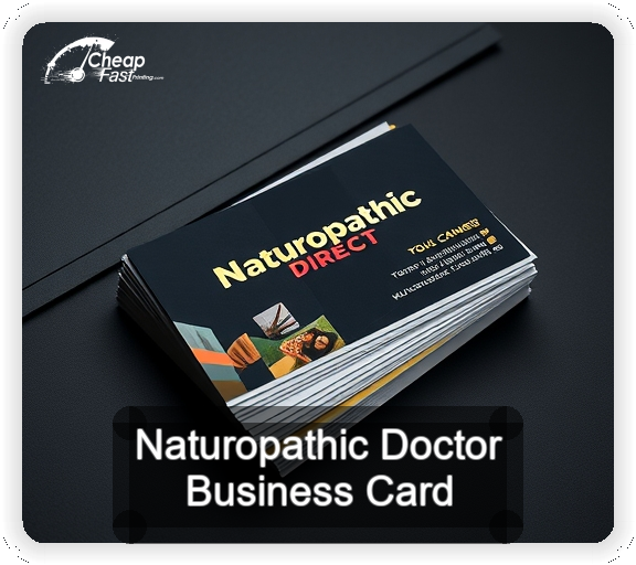 Naturopathic Doctor business card design sample