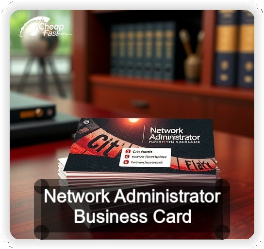 Network Administrator business card design sample