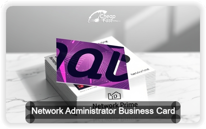 Network Administrator business card design sample