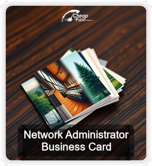 Network Administrator business card design sample