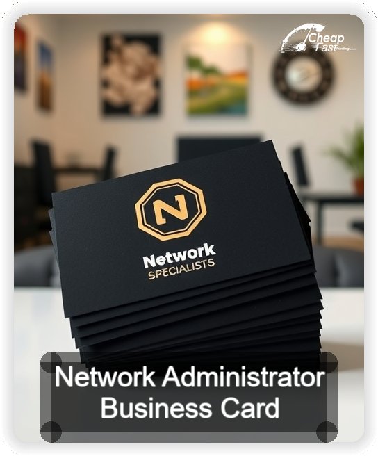 Network Administrator business card design sample
