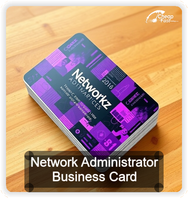 Network Administrator business card design sample
