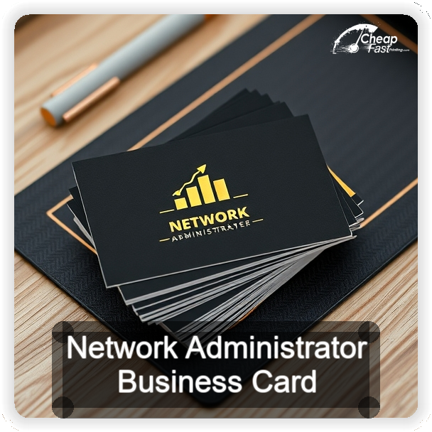 Network Administrator business card design sample