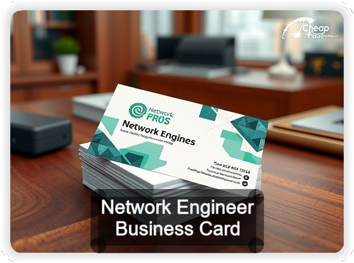 Network Engineer business card design sample