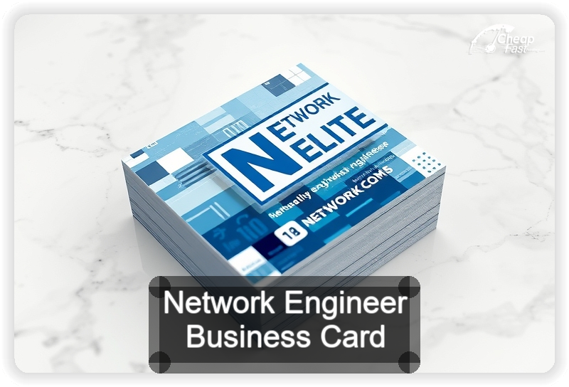 Network Engineer business card design sample