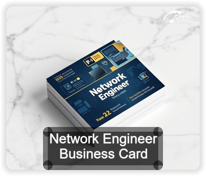 Network Engineer business card design sample