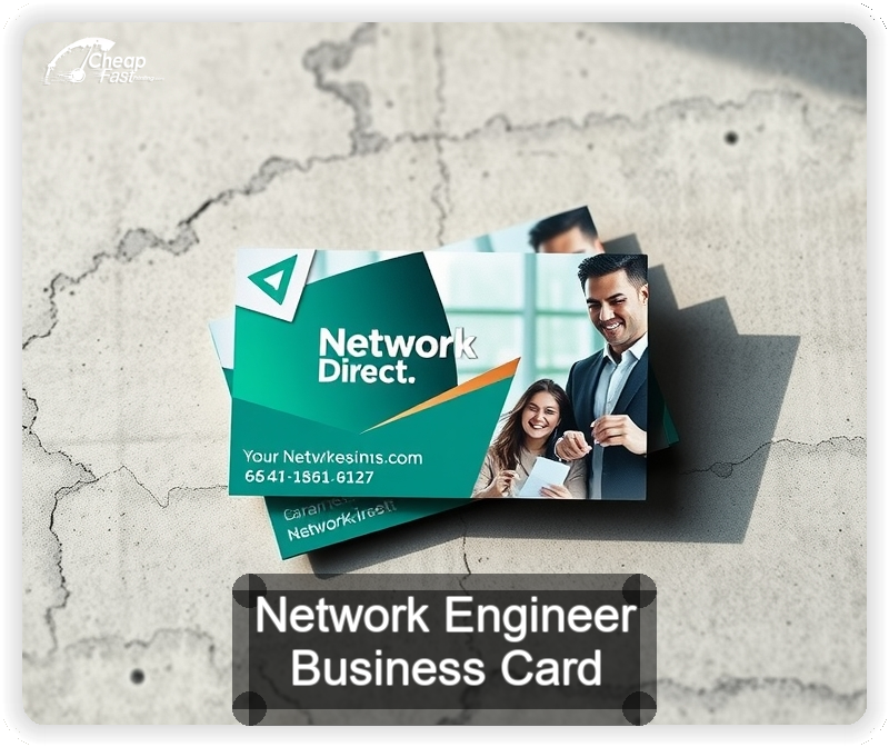 Network Engineer business card design sample