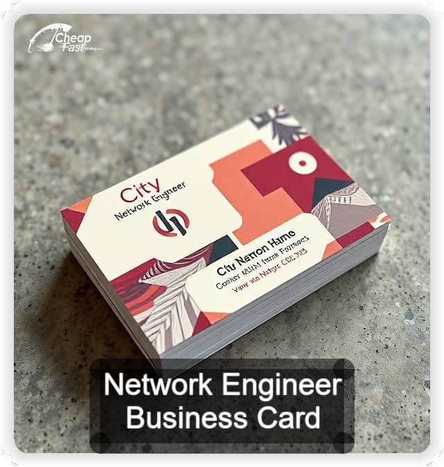 Network Engineer business card design sample