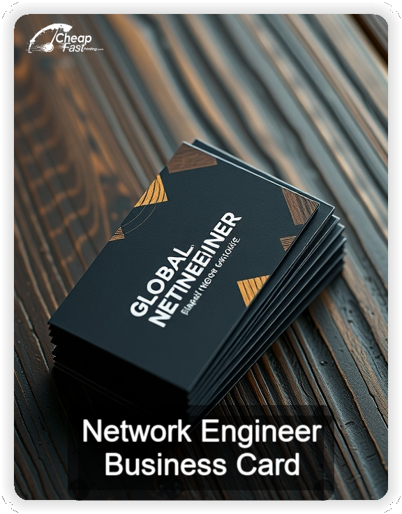 Network Engineer business card design sample