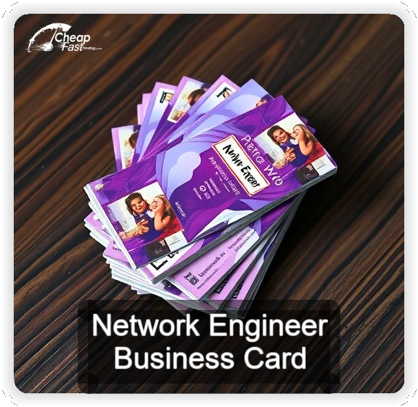 Network Engineer business card design sample