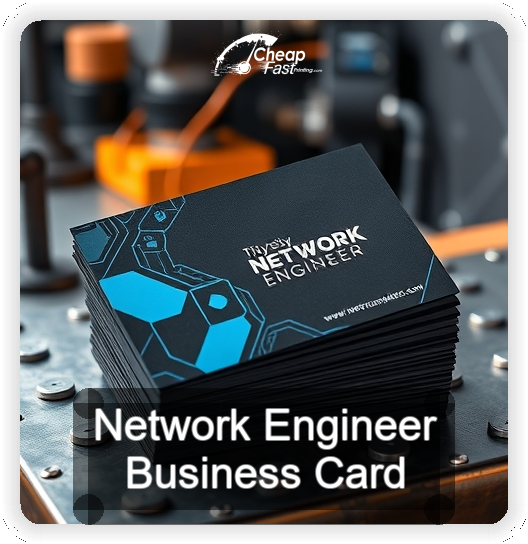 Network Engineer business card design sample