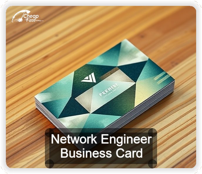 Network Engineer business card design sample