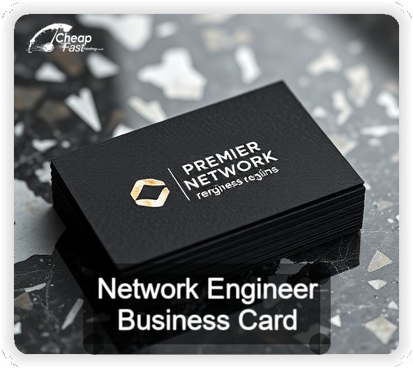 Network Engineer business card design sample