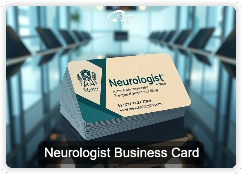 Neurologist business card design sample