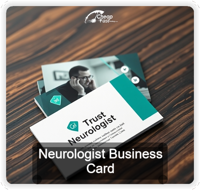 Neurologist business card design sample
