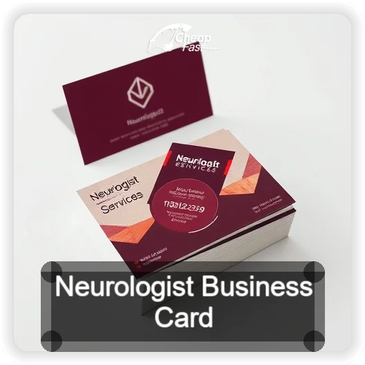 Neurologist business card design sample