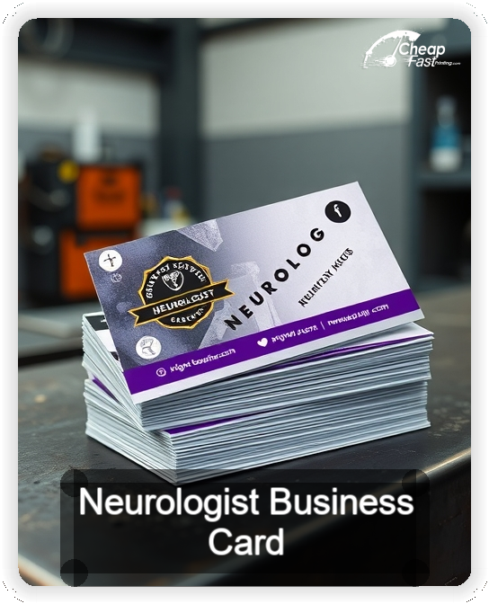 Neurologist business card design sample