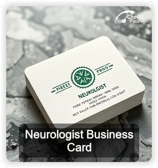 Neurologist business card design sample