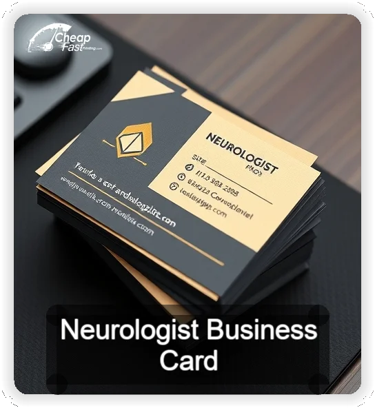 Neurologist business card design sample