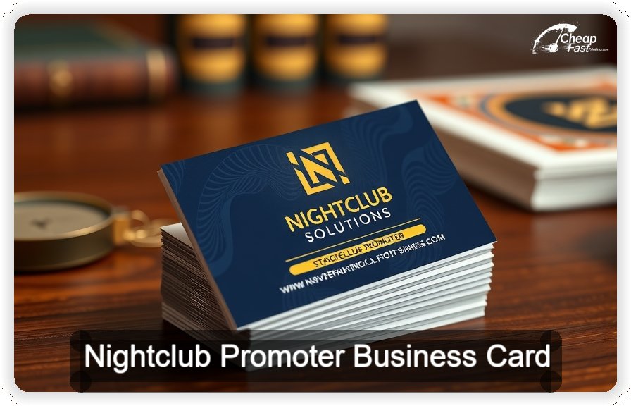 Nightclub Promoter business card design sample