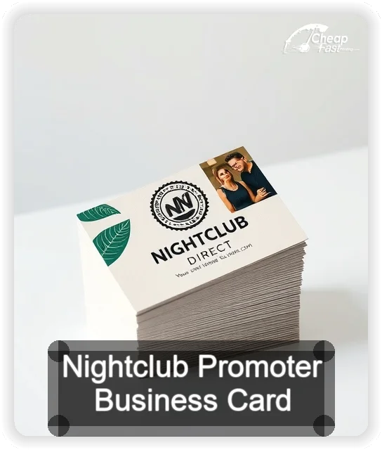 Nightclub Promoter business card design sample