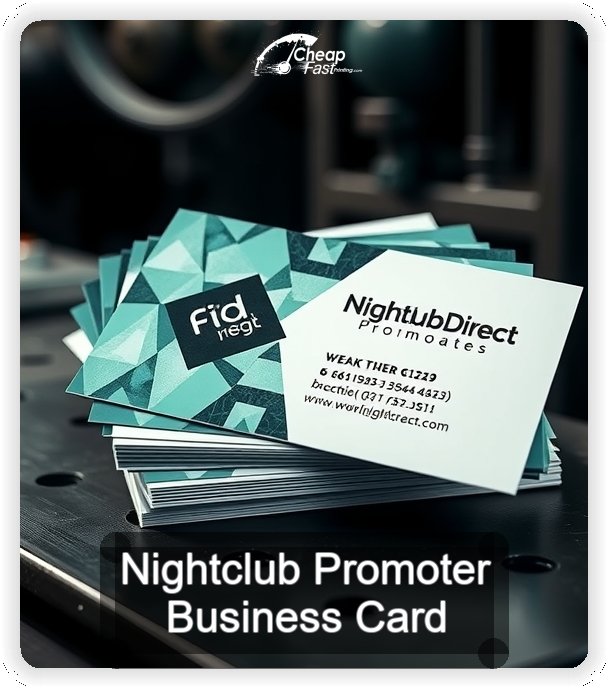 Nightclub Promoter business card design sample
