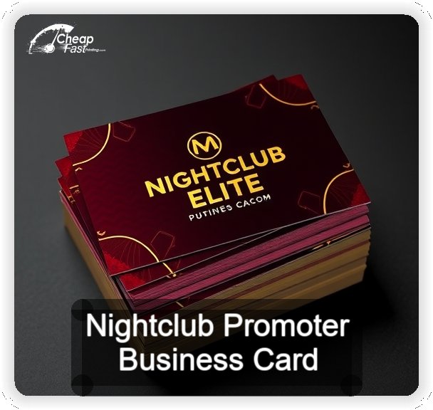 Nightclub Promoter business card design sample