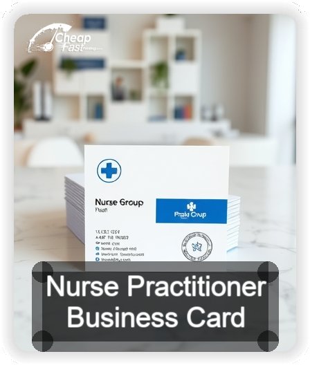 Nurse Practitioner business card design sample
